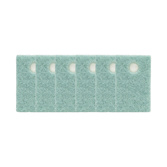 Simplehuman Soapwell Sponge Refill 6-pack, magnetic green scrubbing pads.