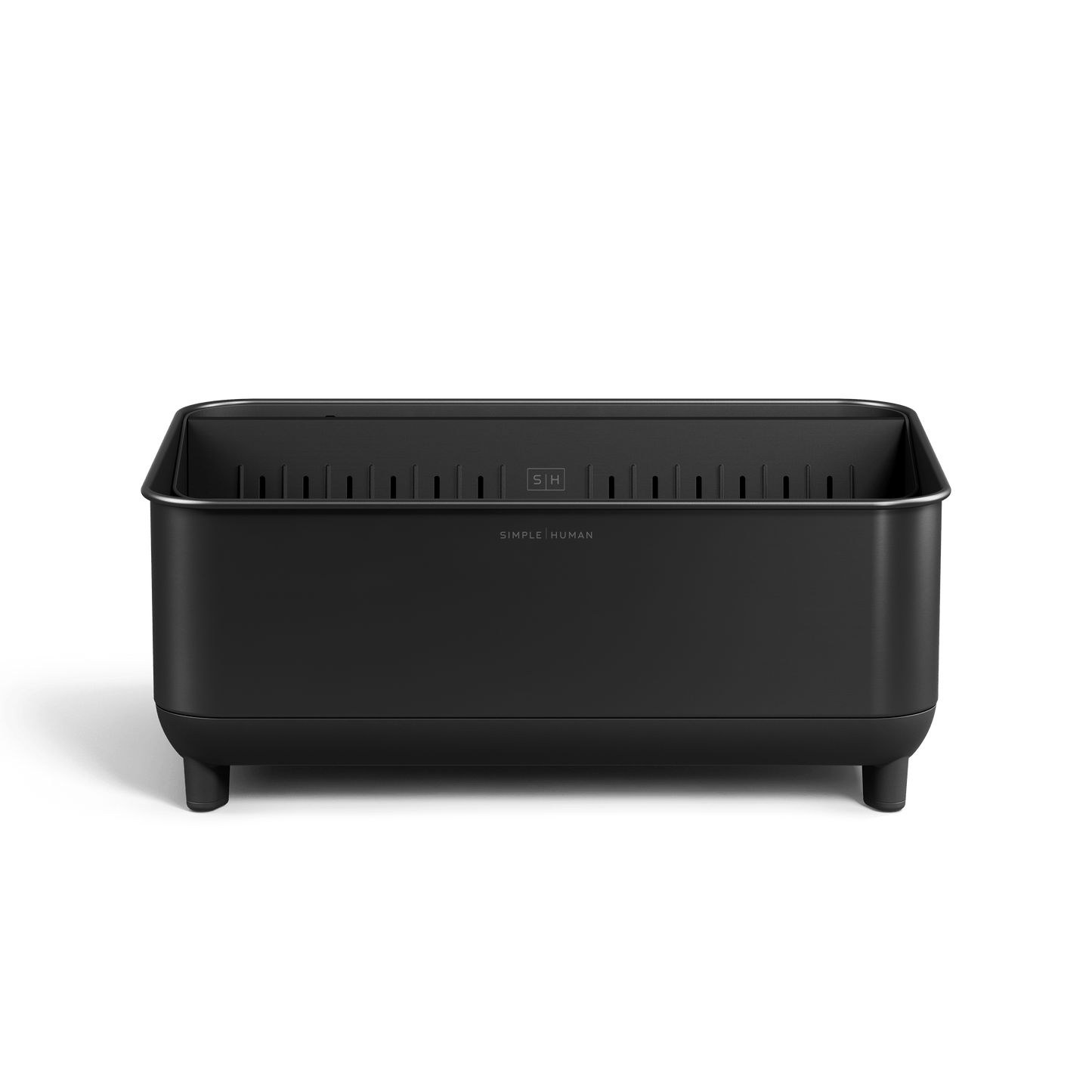 Front view of Simplehuman Matte Black Bottle Dock.