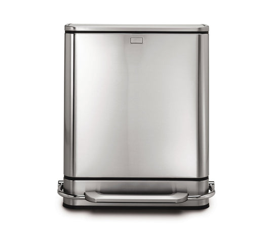 48L stainless steel bar recycler & trash can